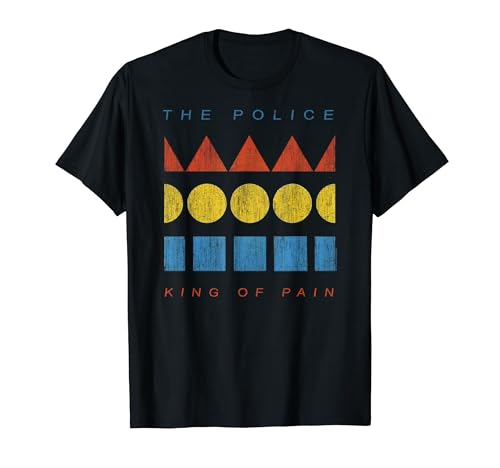 Official The Police King Of Pain Rock Music Band T-Shirt