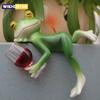 1 Piece of Interesting Green Frog and Wine Glass Hangings Full - Decoration Suitable for Garden, Garden Ponds, Flower Pots and Frog Themed Garden.
