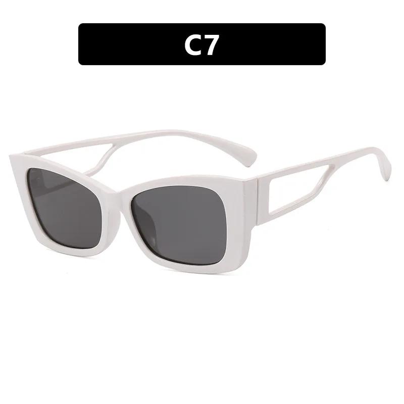 

Cat Eye Sunglasses Women Men Vintage Brand Hollow Square Brand Designer Sun Glasses For Male Shades Female Anti-Glare