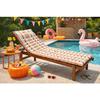 Coussin de sol ou Bain de soleil Rayure orange 60 x 180cm