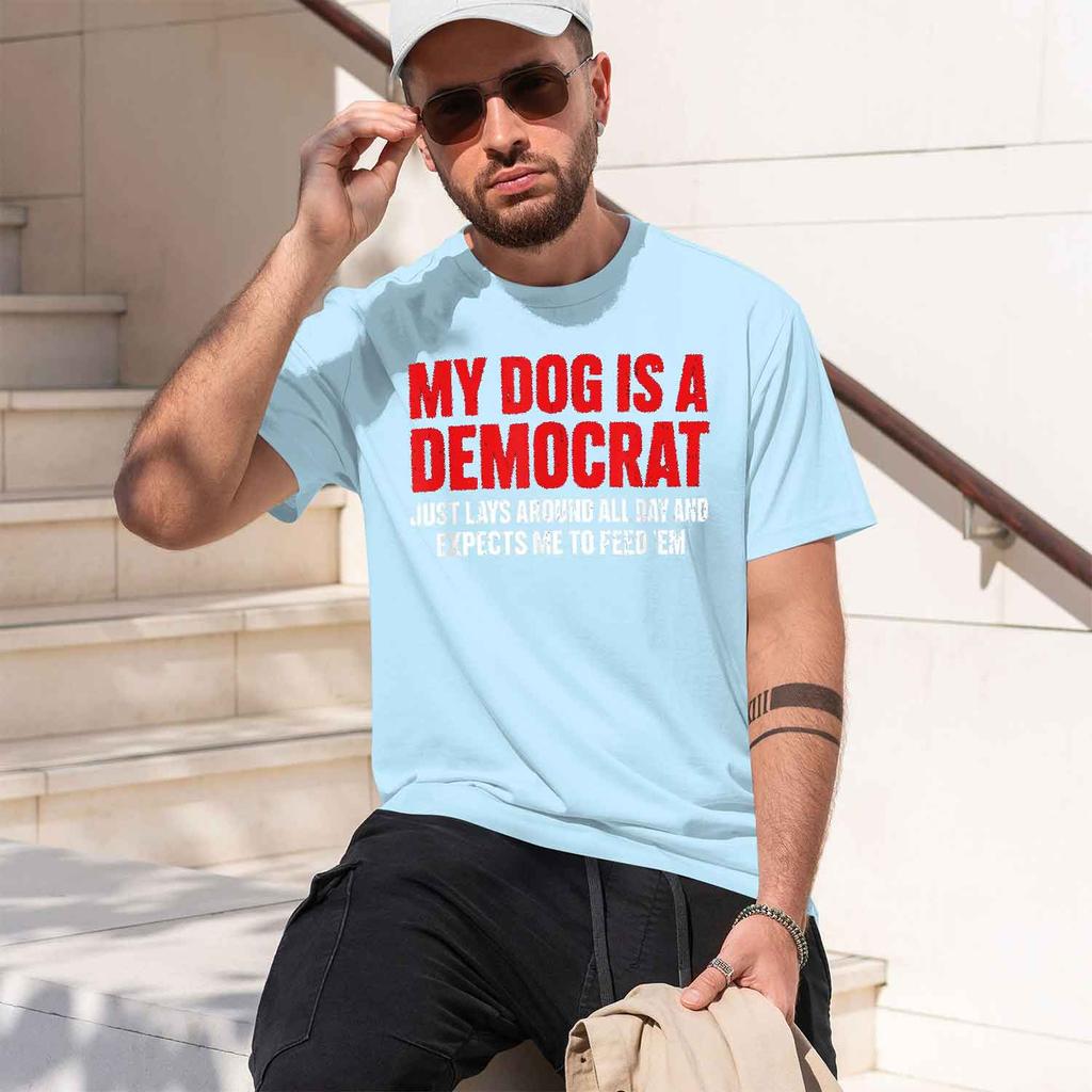 My G Is A Democrat Funny Tshirt Summer Shortsved Breathable Sweatwking Versatile Fashion Tshirt For Batosool 2026 New Mode