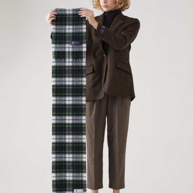 ABRAHAM MOON Merino Wool Muffler 25cm - Dress Gordon