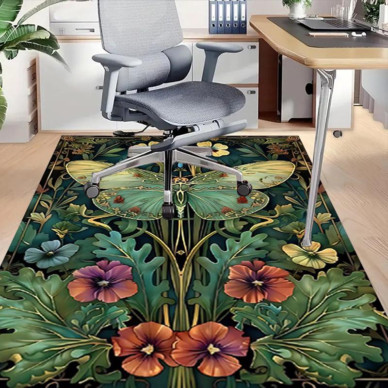 1PC Butterfly Flowers Extra Large Non Slip Floor carpet, Office, family, Studio   Large Area Rug Indoor Rugs, Bold Statement Piece