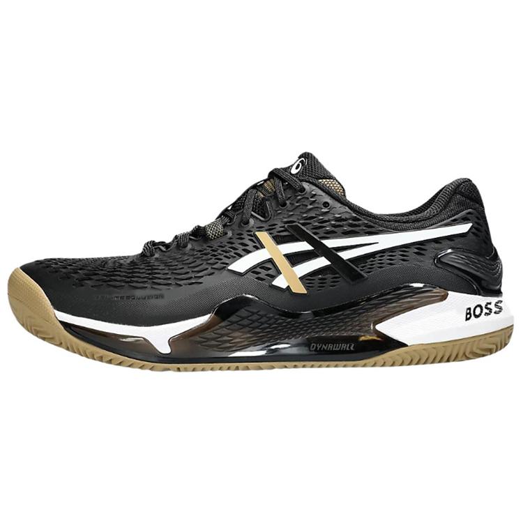 

Asics BOSS X Matteo Berrettini X Gel Resolution 9 Clay Black Camel 1041A458001 42.5