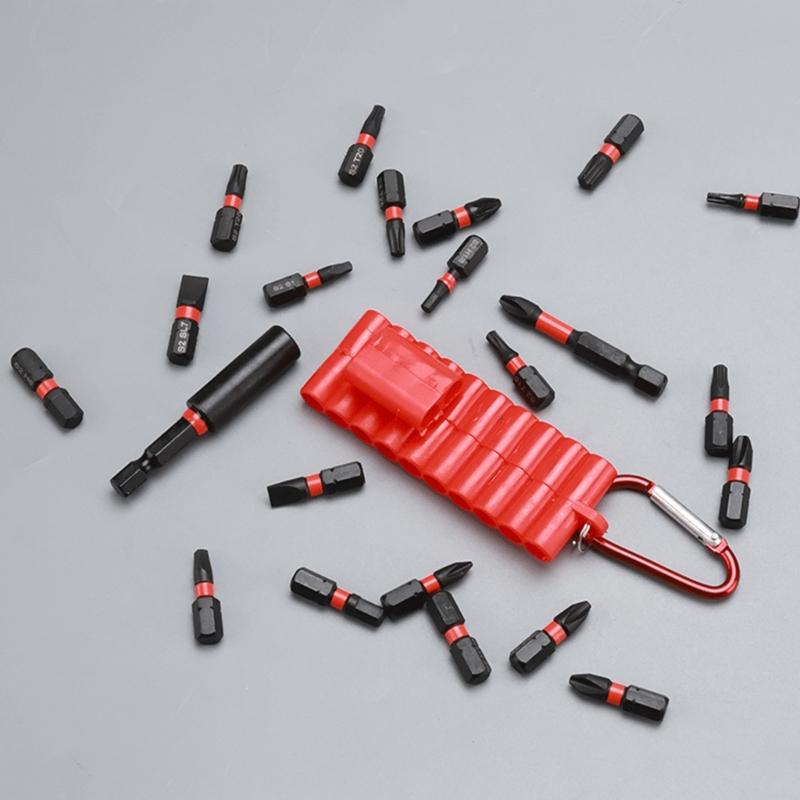 Versatile Premium 22PCS Steel Impact Screwdriver Bits Kit with Antislip Design for Power Tool Home and Vehicle Repair