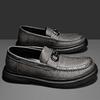 Fashion Leather Shoes Man Casual Loafers Luxury Design Slip On Male Dress Shoes Leisure Style Big Size Outdoor Wear-resistant Sole
