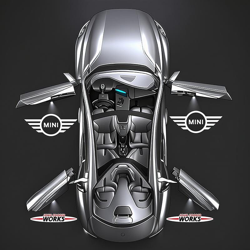 LED Auto Tür Logo Willkommenslicht Projektor Lampen Zubehör für MINI Cooper S Works JCW R55 R56 R50 R53 R60 R61 F54 F55 F56 TB1