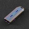 Titanium Dual-Chamber High-Pitch Survival Whistle Hiking Camping Outdoor Emergency Signaling