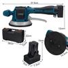 1500mAh Electric Tile Machine Vibrator with 2 Batteries Kit 6 Gear High Power Tile Tiling Machine Floor Laying Tile Vibrator 25V