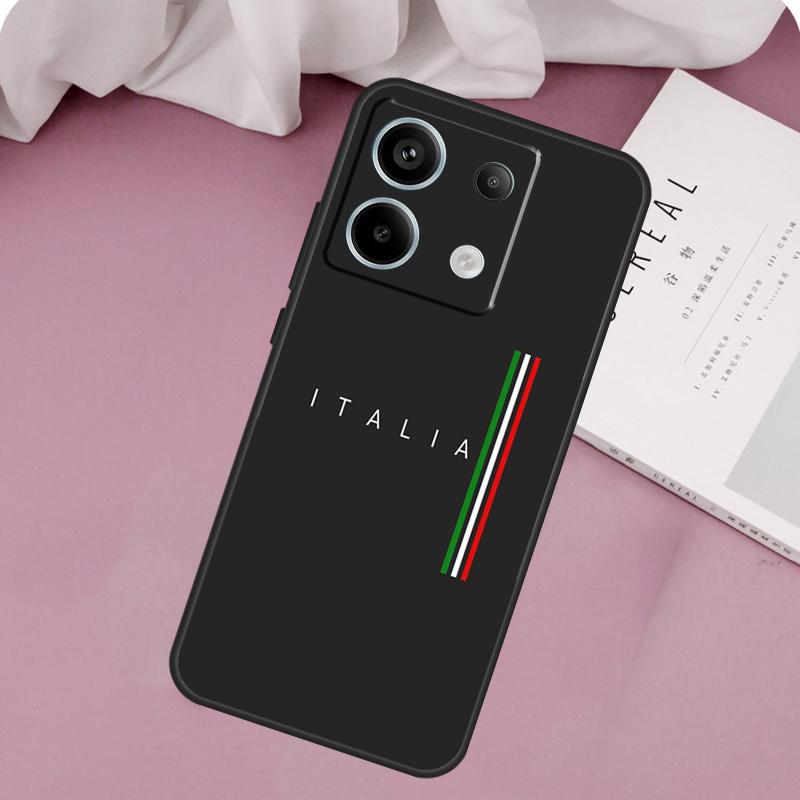 Italy Flag Case For Xiaomi Redmi Note 13 14 12 11 10 9 15 Pro Plus Redmi 15 14C 10C 12C 13C 15C Cover