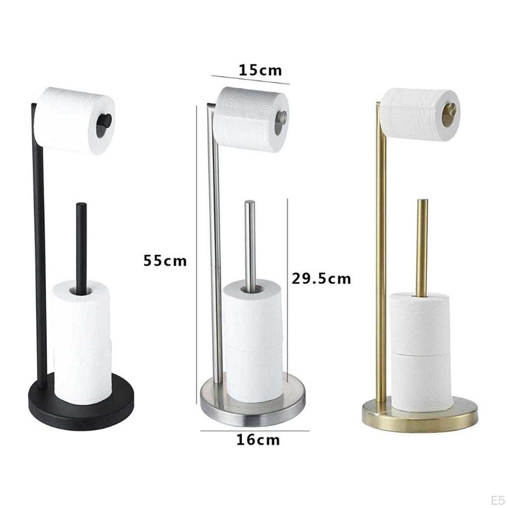 Tissue Rack Bathroom Holds 3 Large Capacity Stainless Steel