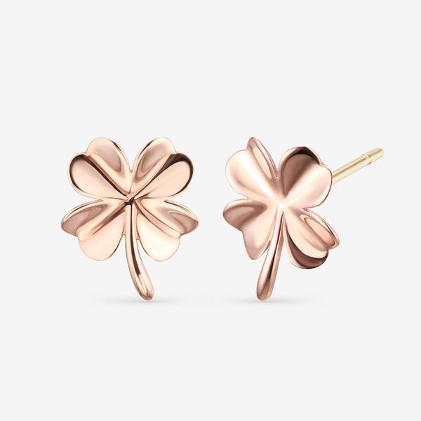 Dorocy 14K Lucky Clover Earrings