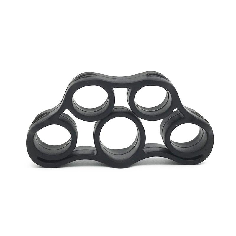 Silicone Finger Resistance Band & Grip Ball Set - Finger Exerciser & Trainer