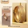 Women's Simple Fashion Frosted Titanium Steel Couple Ring