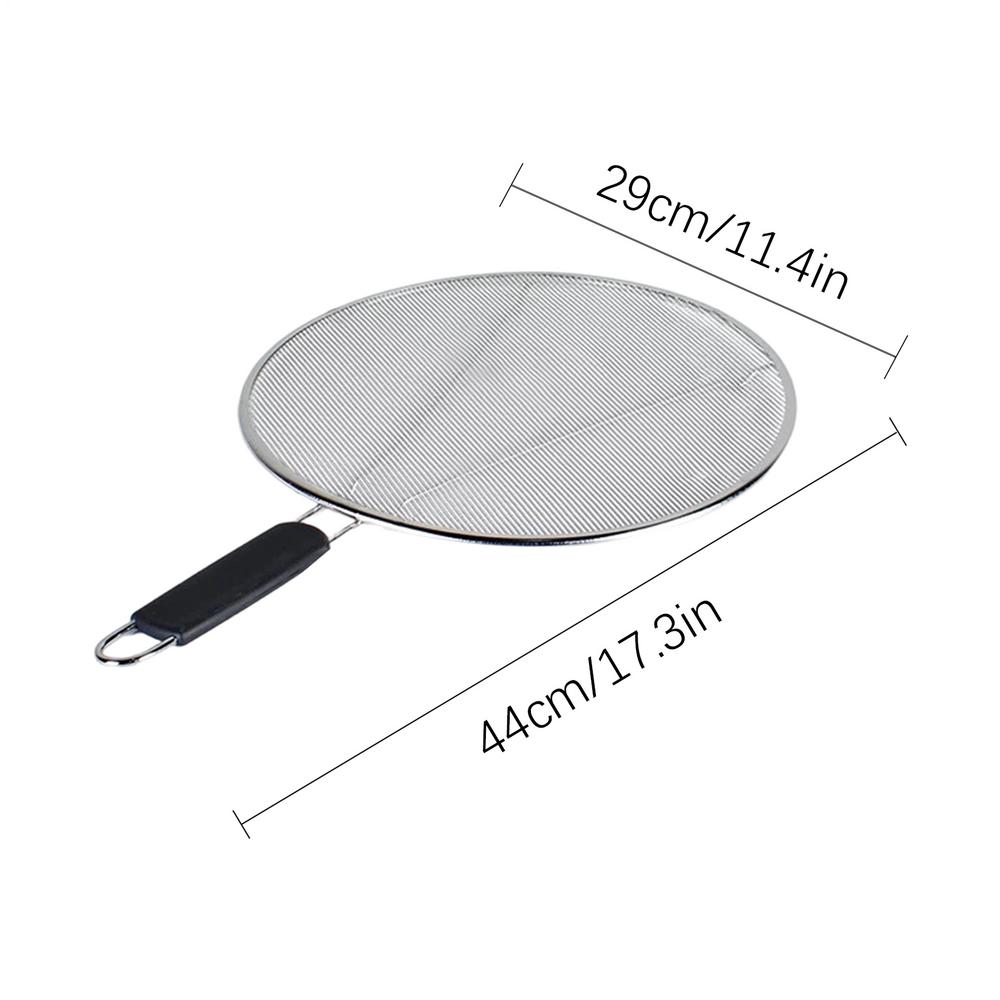 

Антимасляный брызгозащитный экран из нержавеющей стали 29 см/33 см Мелкая сетка Защитный экран от брызг Масляные остатки Фильтр Кухонные гаджеты