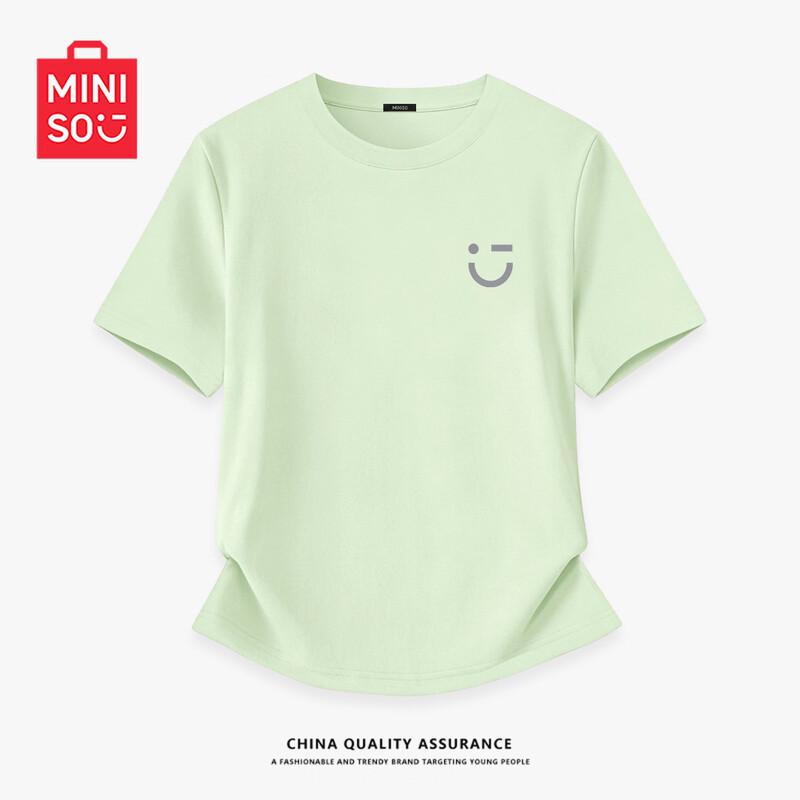 Женская хлопковая футболка с коротким рукавом MINISO M