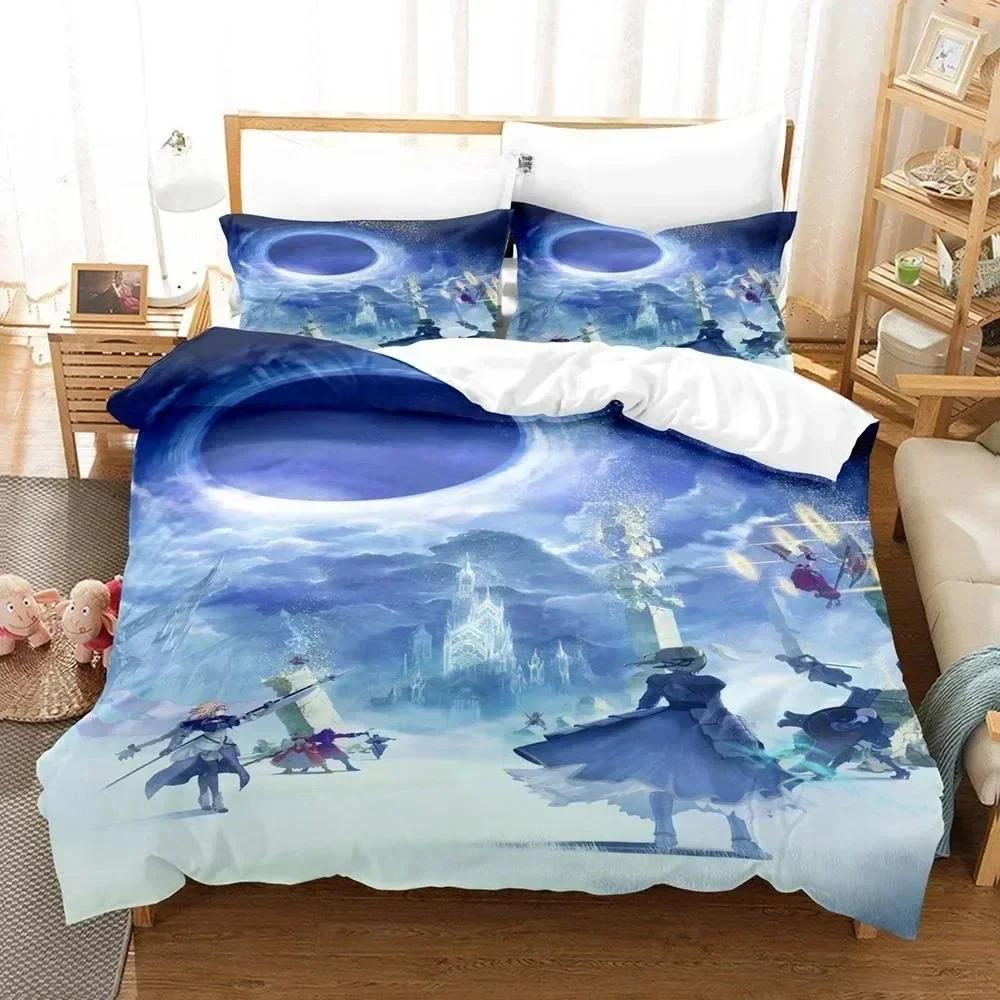 3D Print Anime Bed Sheet Fate Grand Order Bedding Set Printed With Pillowcase Duvet Cover Soft Queen King Size Bedclothes Home