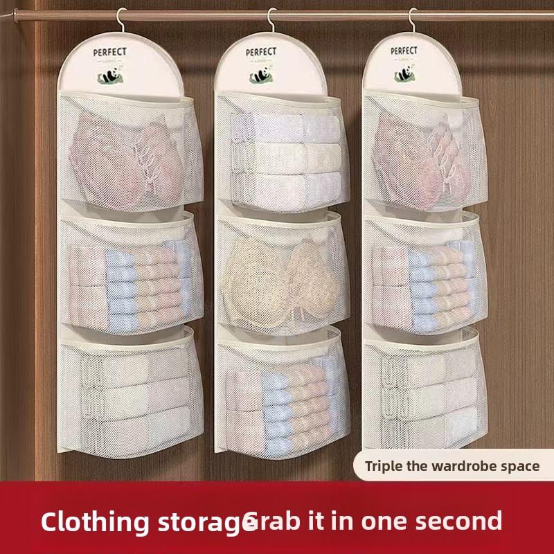 Sock Storage Hanging Bags, Wardrobe, Dormitory Storage Net Bags, Underwear Storage Bags, Wall-mounted Organizing Storage Bags, Storage Bags