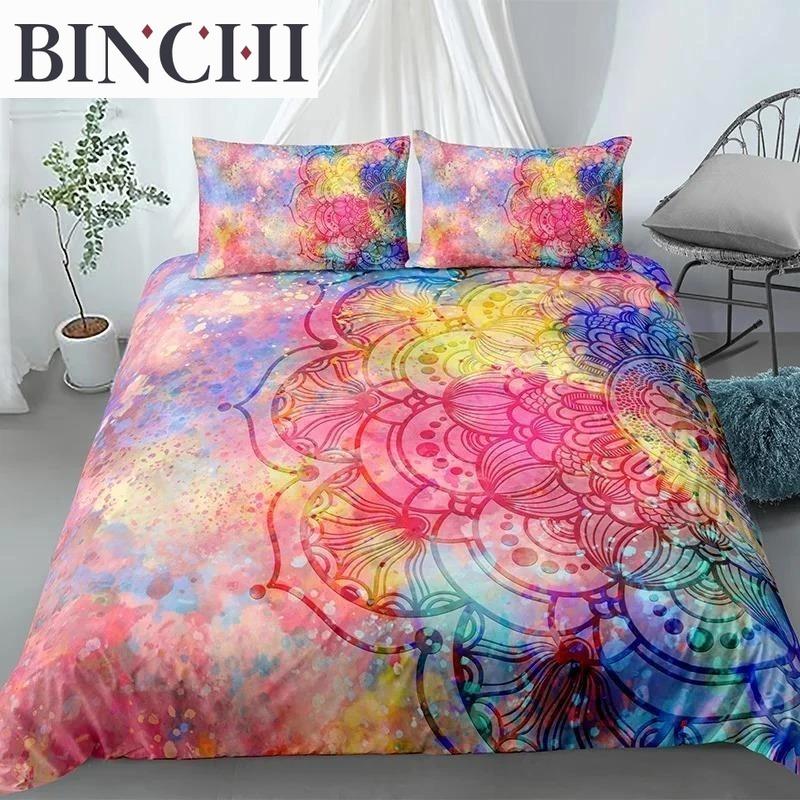 Mandala Bedding Collection Duvet Cover Bohemian Bedspreads Bed Collections Polyester King Queen Full Double Twin Quilt Cover