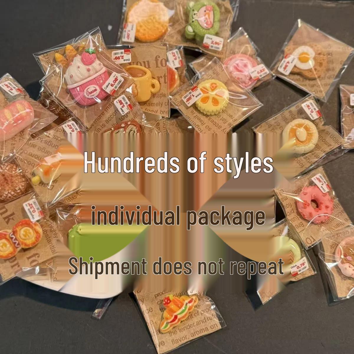 Mini Cake Toy Food for Children s Pretend Play, Individually Wrapped