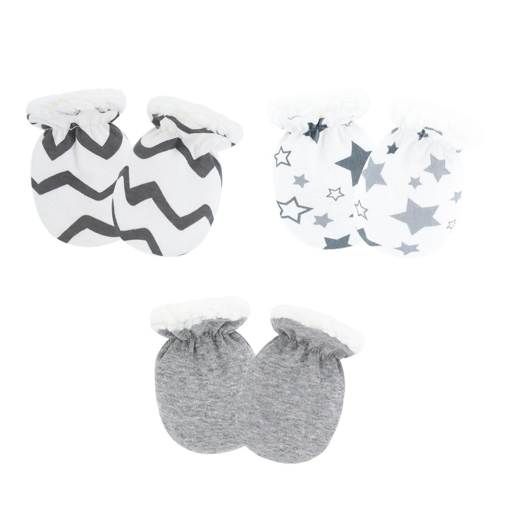 3Pair Thickened Lamb Wool Baby Gloves Anti Scratch Soft Elastic Winter Warm Newborn Mittens Infant Hand Covers Comfortable Protective Gear 0-1 Years