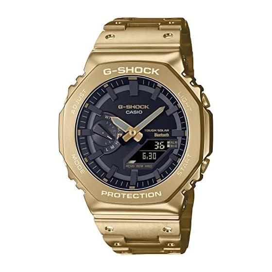 

[Casio] G-Shock Watch [Domestic Genuine Product] Full Metal Bluetooth Equipped with Solar GM-B2100GD-9AJF Men s Gold