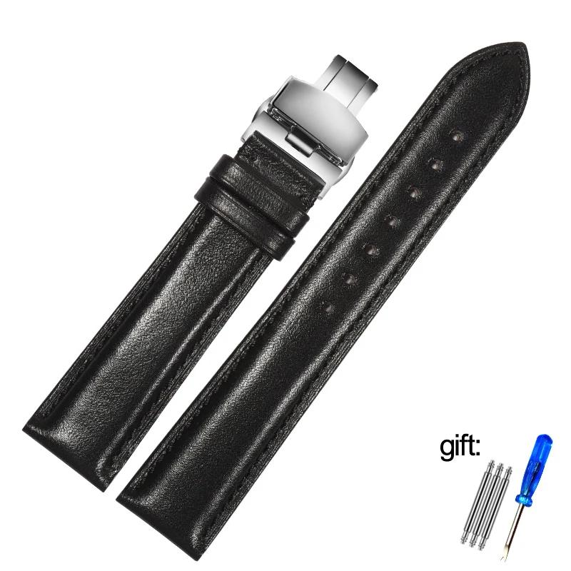 

Brown Black Universal Watch band for Armani Tissot Cartier Cassio Genuine leather Watch Strap Men for Women 14 16 18 19 20 21mm 22mm