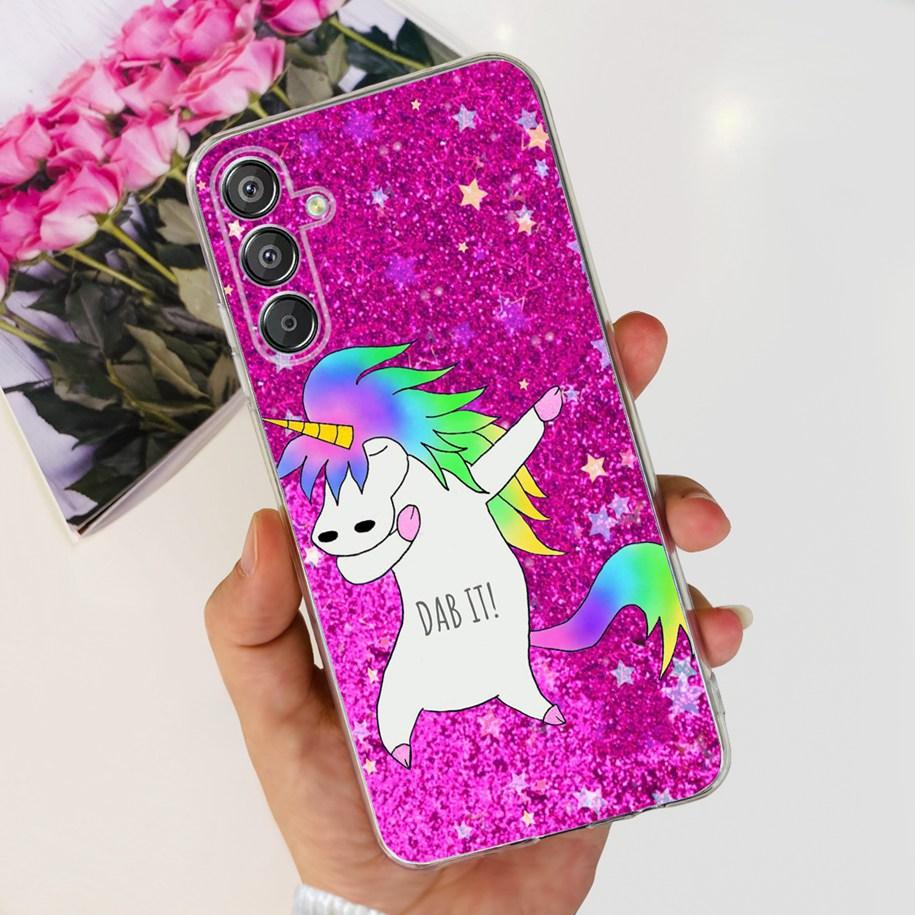 For Samsung Galaxy M15 5G Case SM-M156B Luxury Marble Clear Silicone Soft TPU Phone Cover For Samsung Galaxy F15 5G