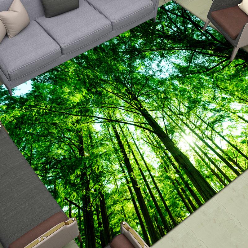 Forest Mountain River Landscape Carpets Bathroom Entrance Mat Kitchen Floor Living Room Corridor Rugs Home Decor Carpet