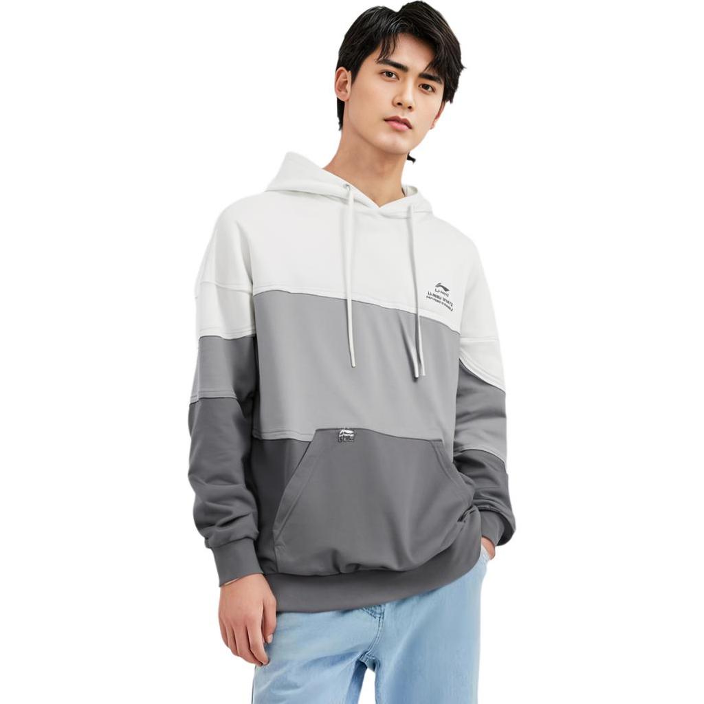 Li Ning Sports Life Collection Sweatshirt Men's Ivory AWDTC65-1