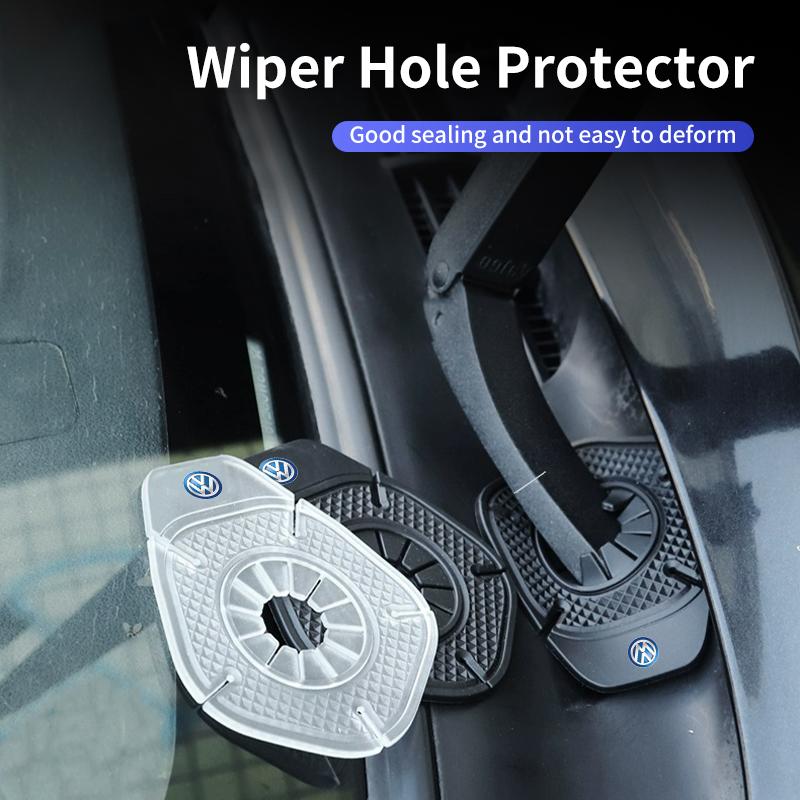 Car Windshield Wiper Hole Protector Silicone Material Dustproof For VW Scirocco Jetta Beetle Golf Passat Polo Tiguan Touran ze9
