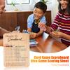 Phase Ten Score Board Wooden Family Game Scorecard And Round Tracker Dice Card Game