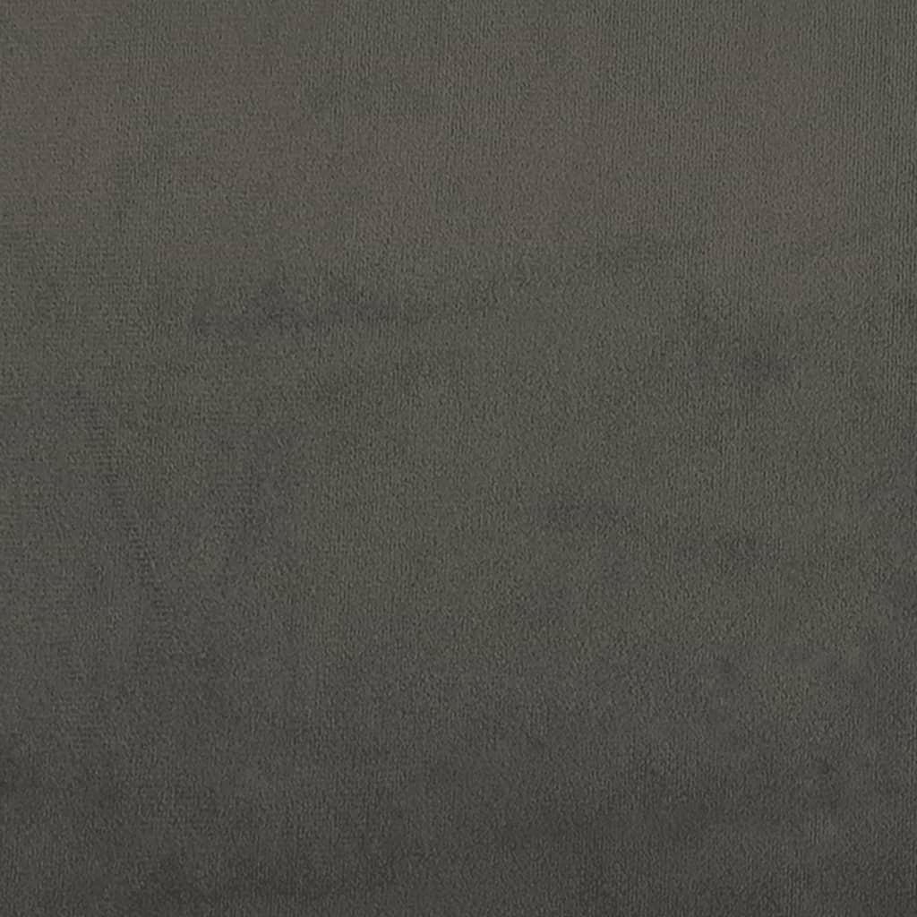 Vidaxl Rama Łóżka Bez Materaca, Ciemnoszare, 100X200 Cm, Aksamitna
