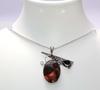 Outstanding Money Agate Black Onyx 925 Silver Plated Necklace 16" Trendy O4R59