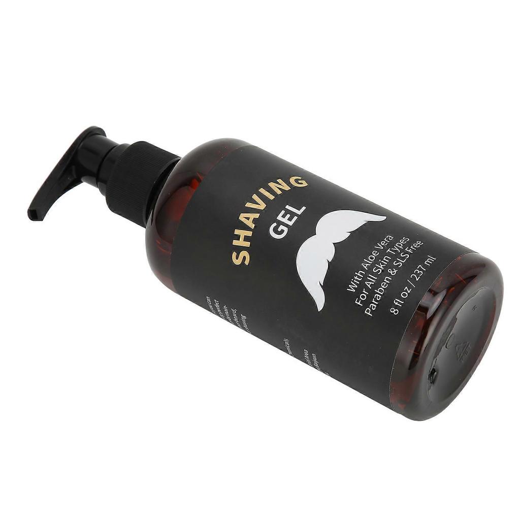 Men's Shave Gel Soften Beard Moisturizing Against Irritation Protect Skin Refreshing Gel 237ML