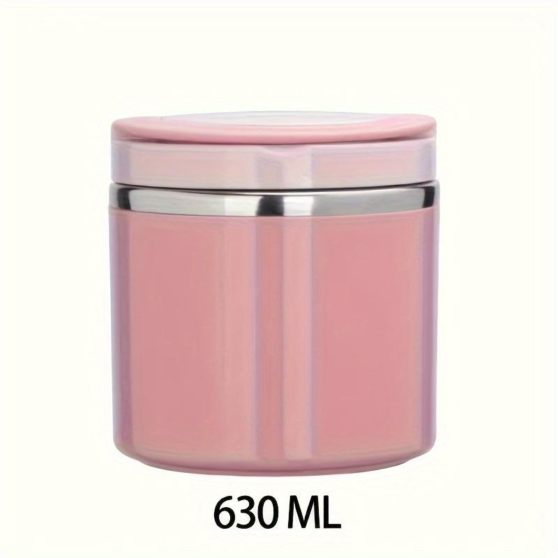 

Stainless Steel Insulated Food Jar, Large Capacity Lunch Box for Soup Breakfast, Perfect for School Office, Reusable & Leakproof рожевий