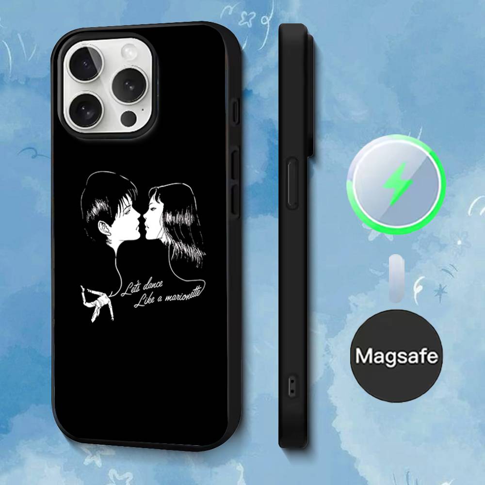 Phone Case For iPhone 17,16,15,14,13,12,11,Pro,Max,Plus,Mini,SE4,E Comics J-Junji Ito T-Tomie Magnetic Magsafe Wireless Charging