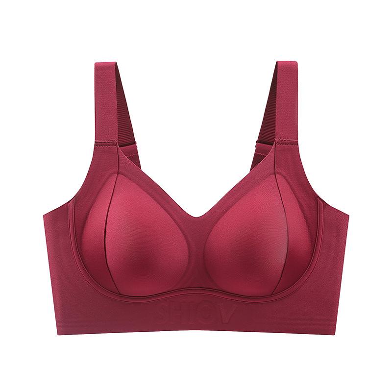 Bezešvá měkká podpůrná podprsenka proti povisání s želé zády pro ženy - Plus size