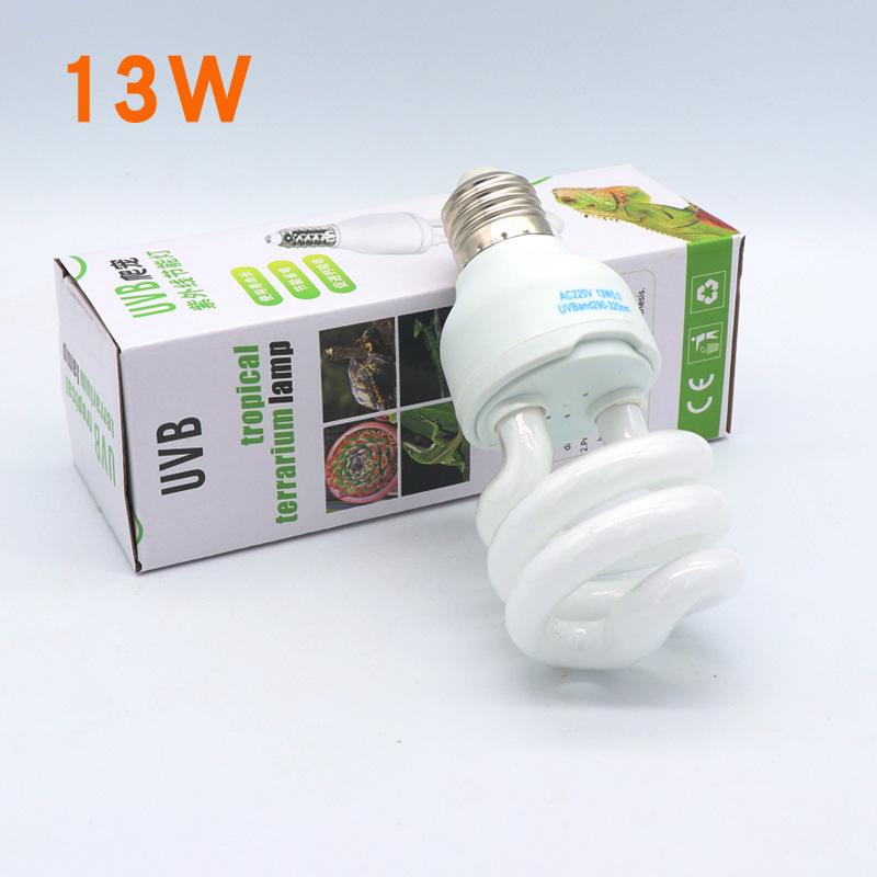 UVB Reptile Basking Lamp for Lizards, Turtles & Plants - 5.0/10.0 Calcium Supplement Ultraviolet Light