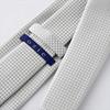 [Ojie] Men's Tie, Silver, 100% Silk, Made in Japan, Formal Tie, Ceremonial Wear, Wedding, Reception, Business