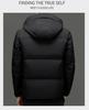 Men's Stylish Hooded Down Jacket - Versatile, Warm, Thick Coat for 2025 Winter Business Casual