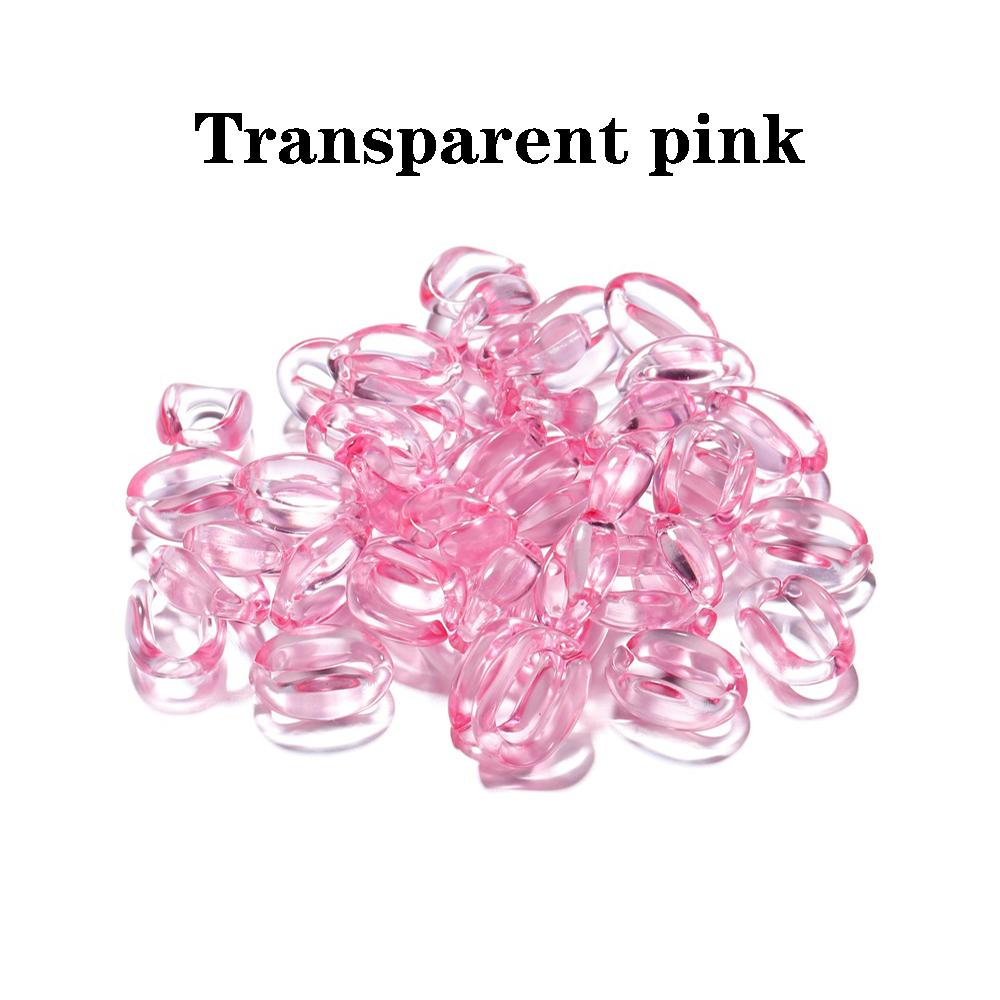 50 sztuk/partia 16*11mm kolorowe akrylowe ogniwo łańcucha naszyjnik dla naszyjnik DIY bransoletka Making plastikowe ogniwa łańcuszka tworzenia biżuterii
