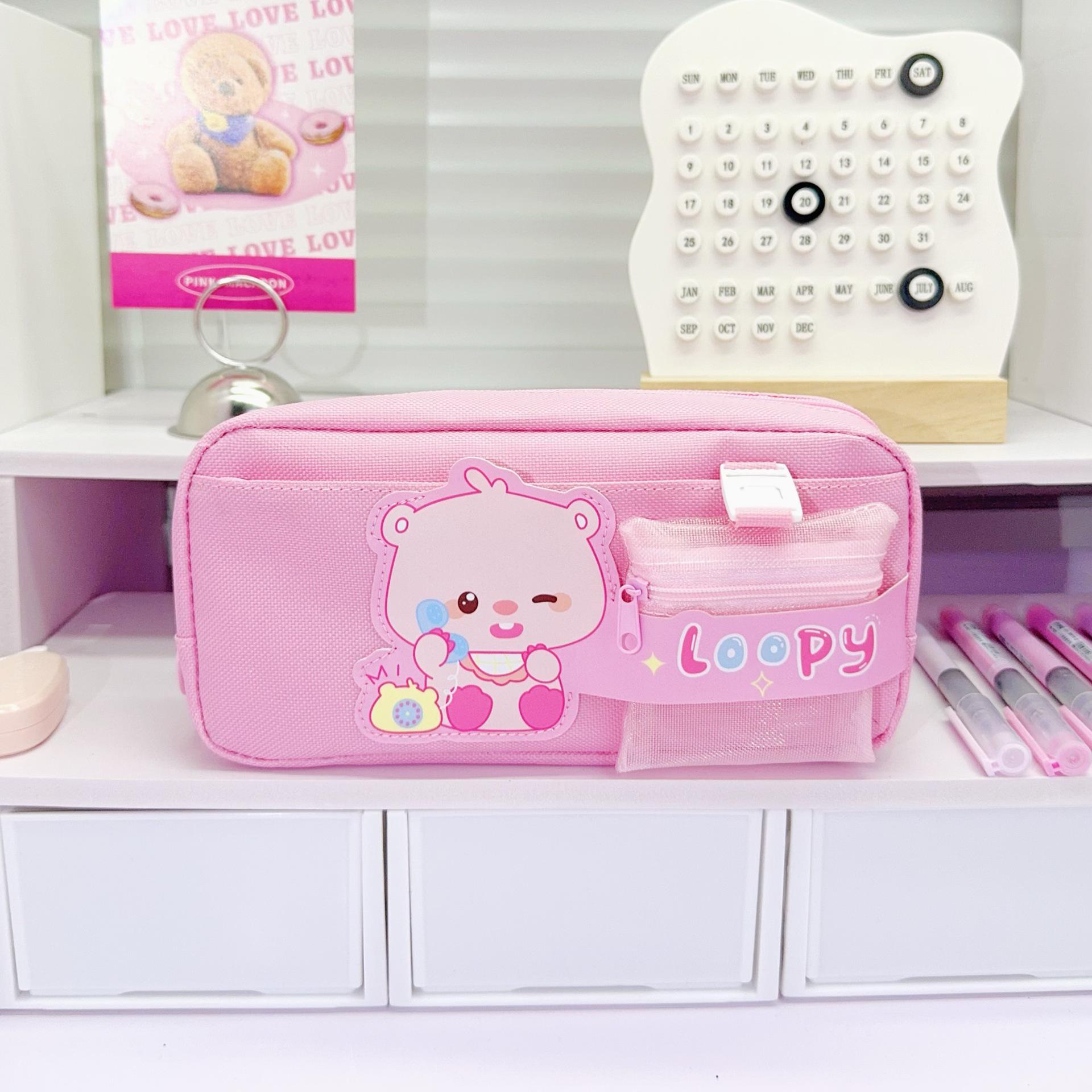 

Capybara Large Pencil Case - High Capacity Stationery Bag for Children and Students, Panda Design, Trendy Style 22x7x11 cm / 78g