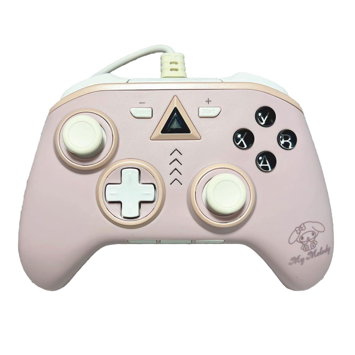 

Контролер Allone для ПК Sanrio Characters My Melody 16 x 4 x 11 см, ігровий блок для ПК із силіконовою ручкою, функція швидкої стрільби, лише дротовий, Sanrio Pink ALG-PCCSMM