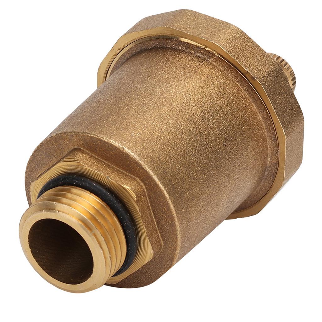Brass Automatic One Way Air Vent Valve G1 2 Male Thread Air Vent Exhaust Valve