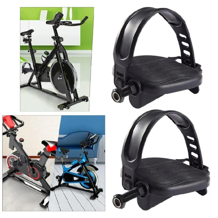 1 Par Vänster och Höger Motionscykelpedaler Inomhus Motionscykelpedaler Ersättningar Inomhus Fitnesscyklar Pedalset