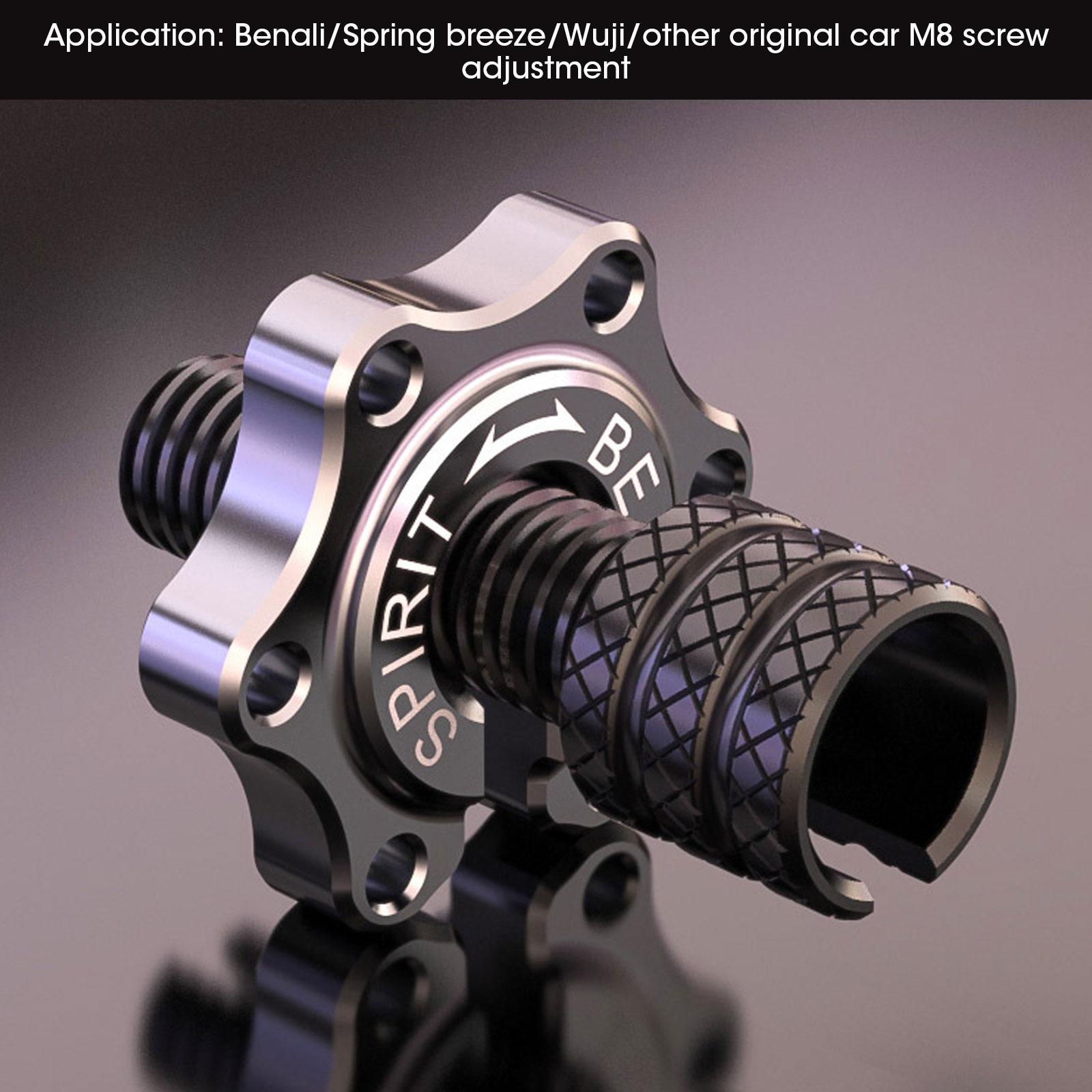 

Мотоциклетный универсальный трос сцепления тормоза регулировочный винт M8*1.25 аксессуары для Spirit Beast CFMOTO VOGE Benelli Honda серый