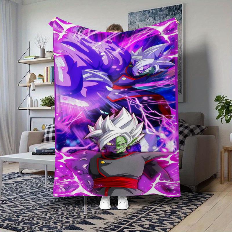 Super Saiyan Blue Goku Blanket Home Decor Soft And Comfortable Gift Machine Washable Sheet