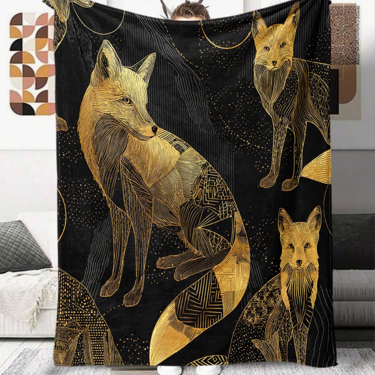 

1 шт. Фланелева ковдра з мультяшним принтом, Висока якість, Зручна для всіх сезонів, Декор для дому, Тепло та затишок, Ідеальний подарунок на Різдво, День народження 80cm x 120cm