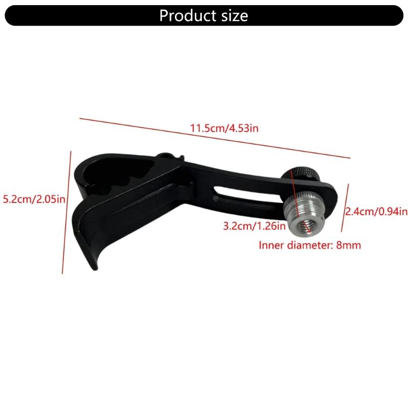Drum Microphone Clip Holder Metal Percussion Clamp Holder Adjustable Mounting Bracket for Percussion Instrument